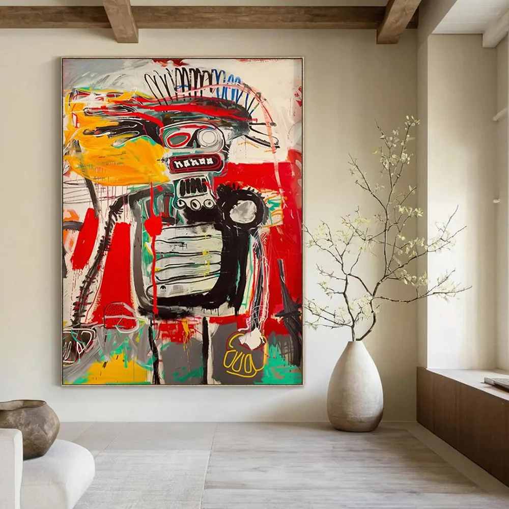 Chaotic Handmade Bold Expressionist Like Giant Abstract Wall Art 2D3PG